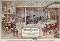 Poster advertising Machinery for Disinfection by Steam produced by Hallu Aine, end nineteenth century - (after) Bourdelin, Emile