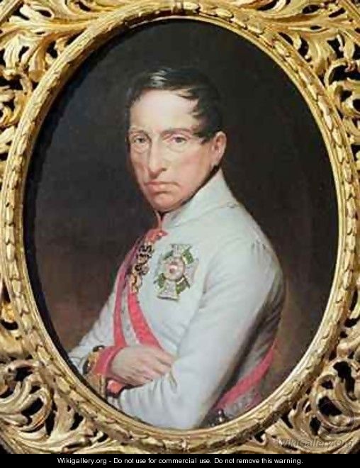 Portrait of General Archduke Karl of Austria (1771-1847) after Anton Einsle (1801-71) - Theodor Breidwiser or Breitwieser
