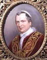 Portrait of Pope Pius IX, Giovanni Maria Mastai Ferretti (1792-1878), pope from 1846 - Theodor Breidwiser or Breitwieser