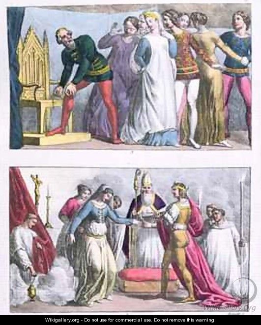 Institution of the Order of the Garter by Edward III (1312-77) in 1348 and the marriage of Henry I (1068-1135) - Bramatti