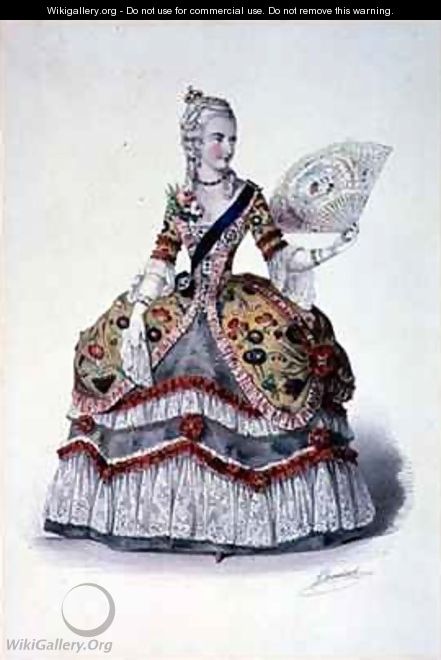 Her most Gracious Majesty, the Queen ball costume, Buckingham Palace - (after) Brandard, John