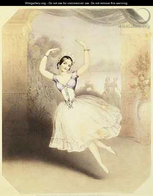 Carlotta Grisi (1819-99) in the Ballet of the Peri - (after) Brandard, John