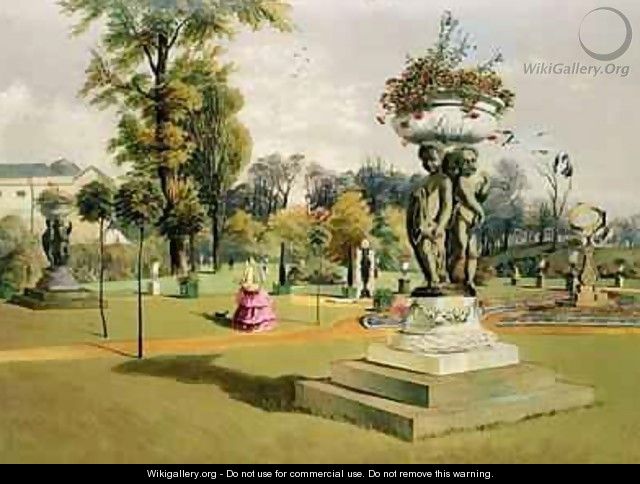 The Terrace Garden, Woburn Abbey - E. Adveno Brooke