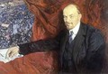 Vladimir Ilyich Lenin (1870-1924) and a Demonstration - Isaak Israilevich Brodsky