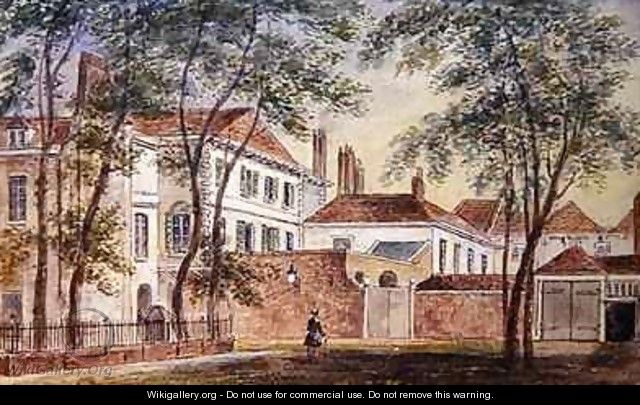 View of the House and Museum of the Late Duchess of Portland (1715-1785) - John Bromley