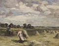 Harvesting Near Salroun, East Lothian - William Marshall Brown