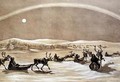 A Singular Appearance of the Northern Lights above a Laplander's Herd of Reindeer Crossing the Jerdis Javri - (after) Brooke, Sir Arthur de Capell