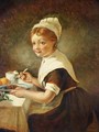 Foundling girl at Christmas Dinner - Emma Brownlow