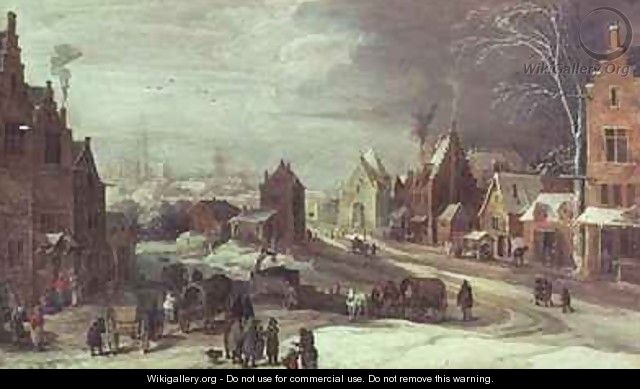 The Outskirts of Antwerp in Winter - J. & Momper, J.de Brueghel