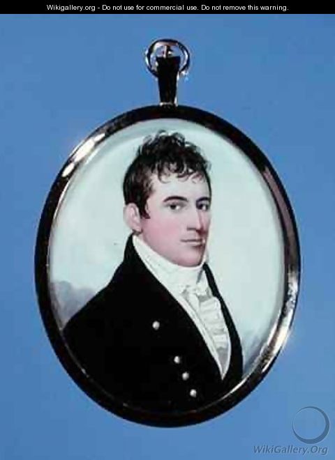 Portrait miniature of James Drew - Frederick Buck