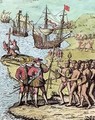 Columbus at Hispaniola 2 - (after) Bry, Theodore de