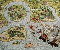 A Shipwreck off a Barbarian Coast - Theodore de Bry