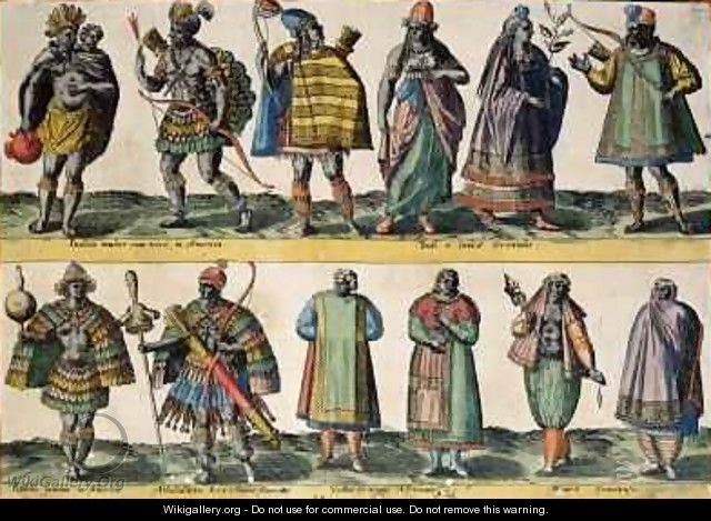 North American Indians, Indian and Oriental Costumes, South American Indians and African and Moorish Costumes, from 