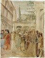 A Copy After Gozzoli's Fresco, Joseph And His Brothers In Egypt - Edgar Degas