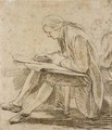 Two Artists Sketching - Nicolas-Bernard Lepicier