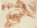 Studies For The Draperies Of A Seated Figure And A Separate Study For A Draped Left Elbow - Gaetano Gandolfi