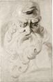 A Grotesque Head Of A Man With A Long Beard - Giuseppe Bernardino Bison