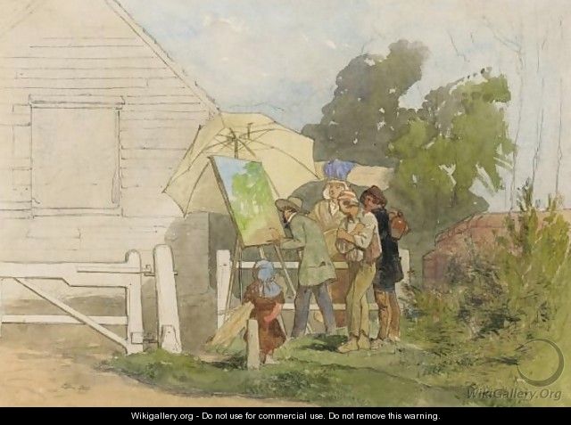 William J. Ferguson Painting In Kent - James Abbott Pasquier