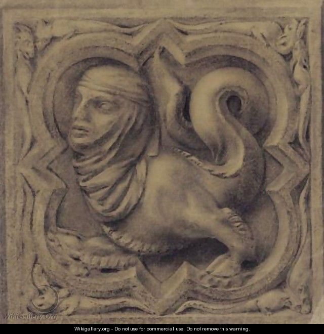 A Study Of A Gothic Stone Carving - John Ruskin