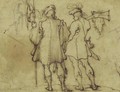 Two Soldiers Seen From Behind - Agostino Tassi