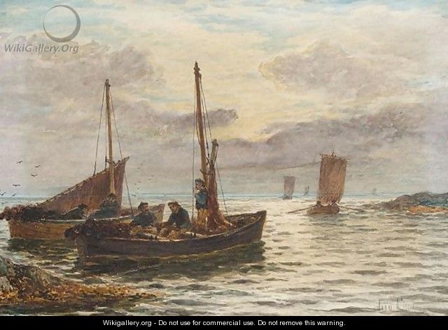 Fishing boats and dawn - John Chalmers