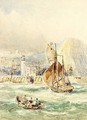 Sailing out of harbour - Robert Ernest Roe