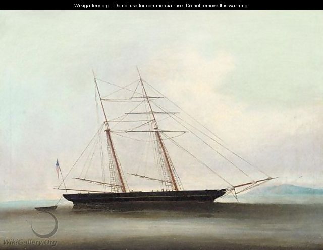 An american ship off the coast of China - Anglo-Chinese School