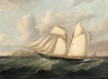 Topsail schooner off the coast - John Lynn