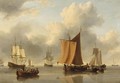 Shipping in a calm sea - William Anderson