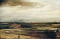 Landscape with the goldweigher's field, Haarlem beyond - Philips Koninck
