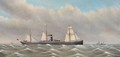 The S.S. Manora in high seas - David Dixon