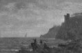 Figures Along The Coast Of Italy - Albert Bierstadt