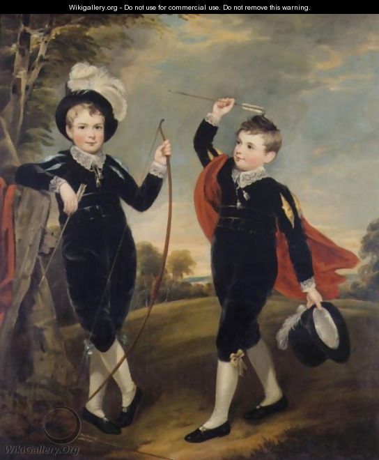 Portrait Of Two Boys - Thomas Barber