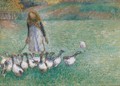 Petite Gardeuse D'Oies - Camille Pissarro