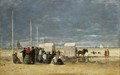 Sur La Plage - Eugène Boudin