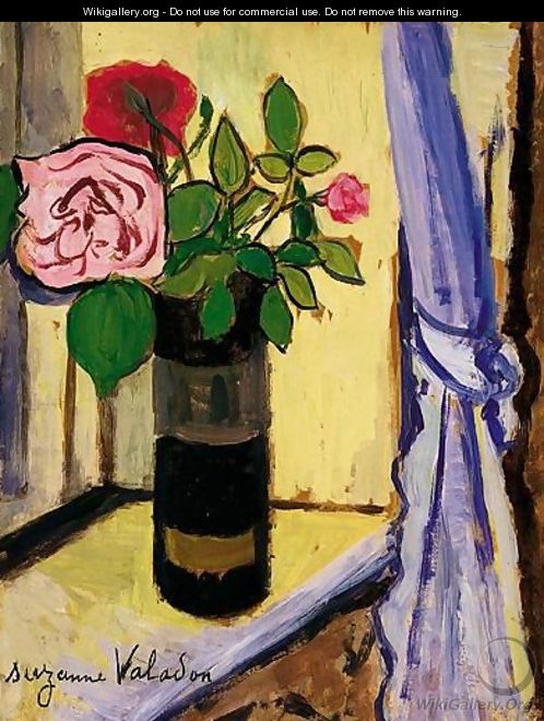 Bouquet De Roses Dans Un Obus - Suzanne Valadon