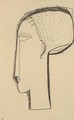 Tete De Profil - Amedeo Modigliani