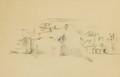 Paysage Avec Meules - Paul Cezanne