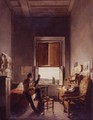 Louis-Vincent-Leon Palliere In His Studio At The Villa Medici, Rome - Jean Alaux