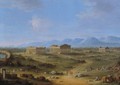 View Of The Ruins At Paestum - Antonio Joli