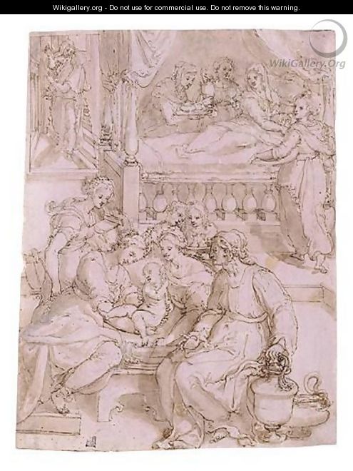 The Birth Of The Virgin - Niccol Martinelli, Il Trometta