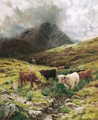 Cattle Watering In The Highlands - Louis Bosworth Hurt