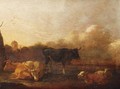 Cattle In A Landscape - (after) Adriaen Van De Velde