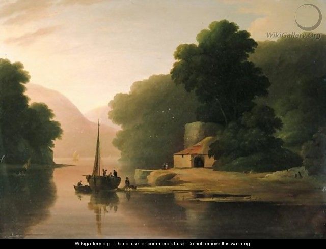 View On The River Dart, Devonshire - John Wallace Tucker