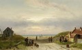 Figures In The Dunes - Charles Henri Leickert