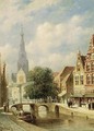 A Town Scene In Summer, Alkmaar - Pieter Gerard Vertin
