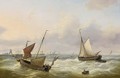 Shipping Near The Coast - Louis Verboeckhoven