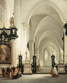 Figures In A Church Interior - Bernard Neyt