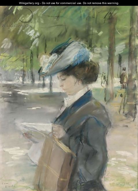Exciting Reading (A Midinette In The Bois De Boulogne, Paris) - Isaac Israels