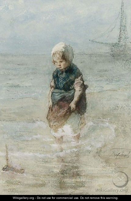 The Toy Boat 3 - Jozef Israels